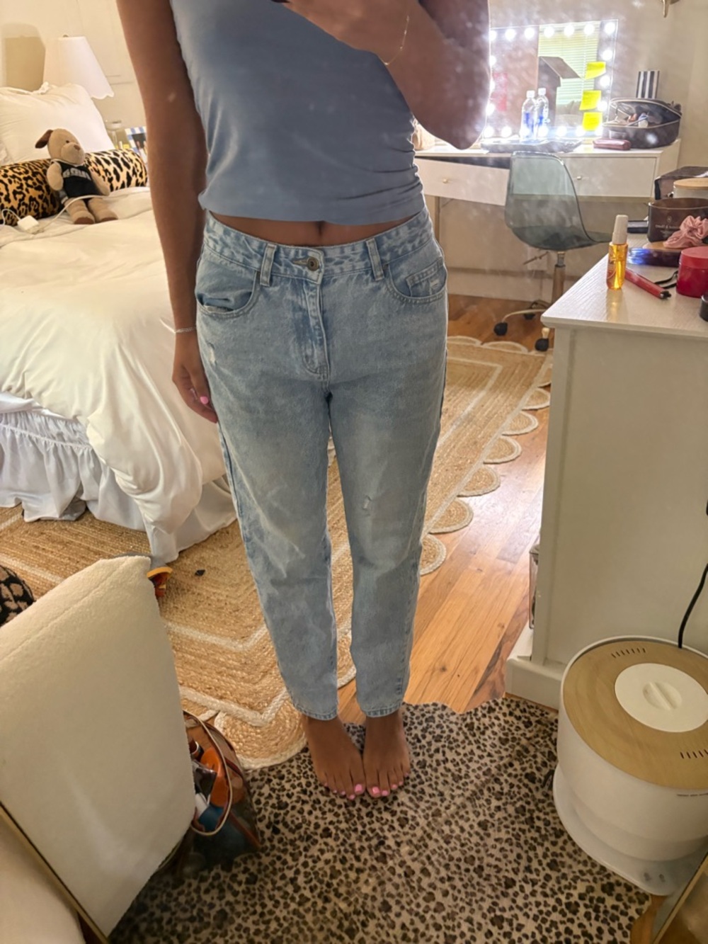 Cotton On Light Blue Boyfriend Jeans size 6